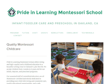 Tablet Screenshot of prideinlearning.com